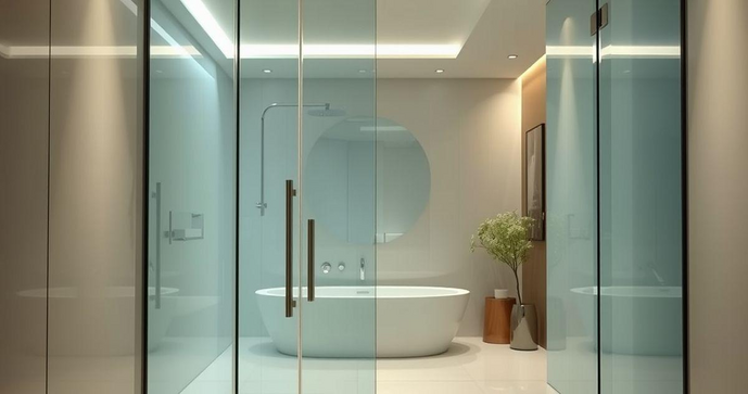 Porta de banheiro de vidro: elegância e funcionalidade para seu espaço